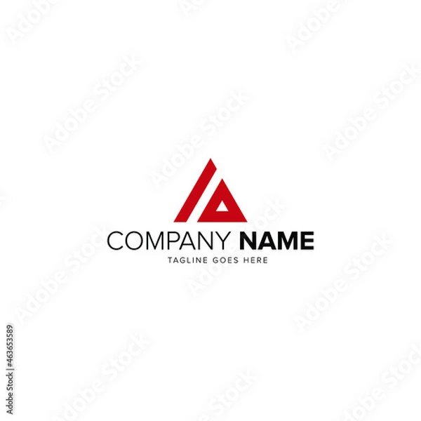 Obraz Initial letter A logo vector design template
