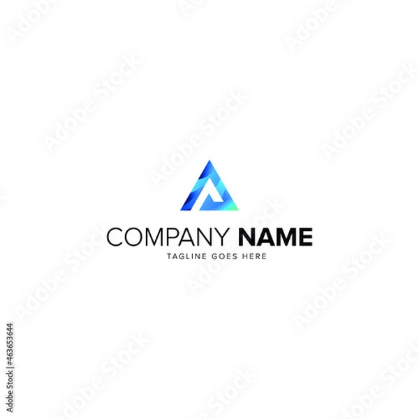 Obraz Initial letter A logo vector design template
