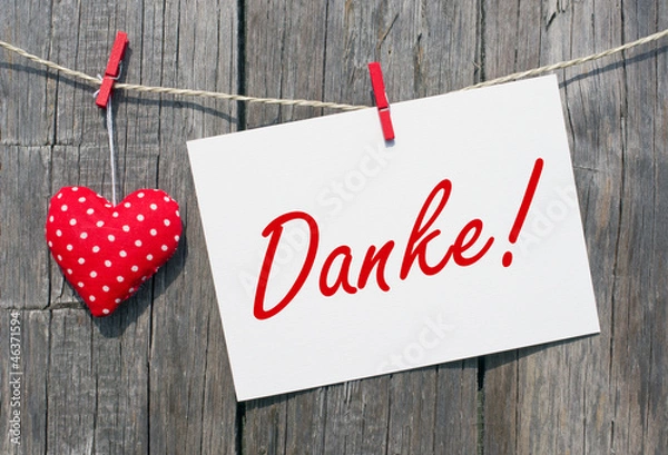 Obraz Danke !
