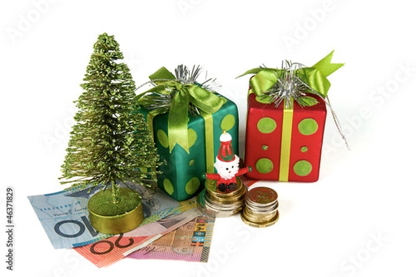 Obraz Christmas, spending money