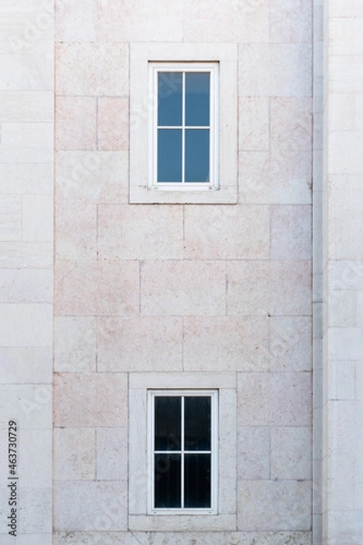 Fototapeta old window in the building for texture