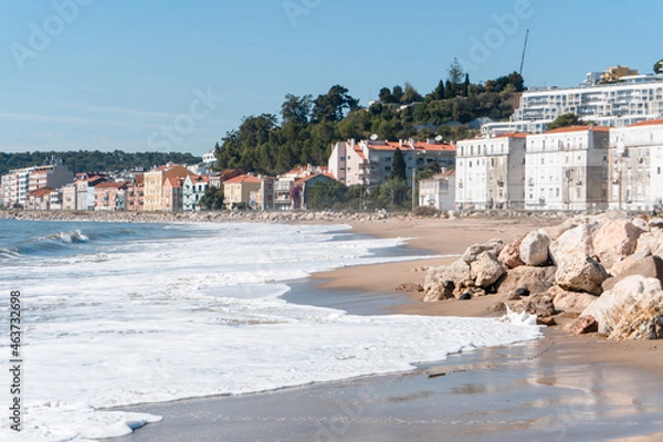Fototapeta View of Lisbon beach