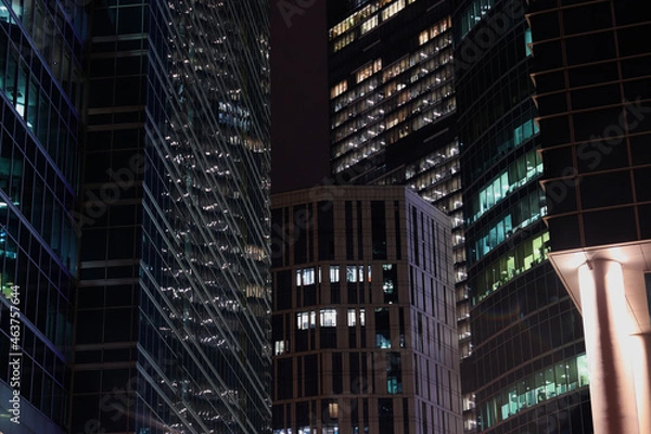 Obraz skyscrapers at night