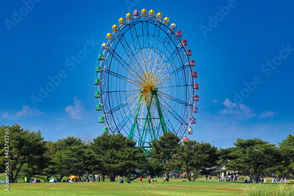 Obraz Ayaru's sky and ferris wheel