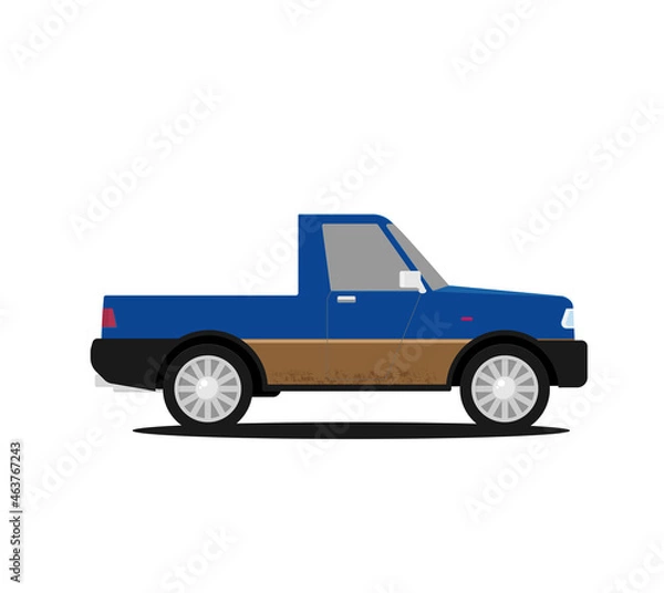 Fototapeta Vector off-road car in flat style
