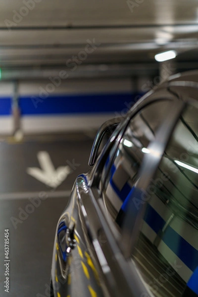 Fototapeta Seitenwand mit Heckfügel