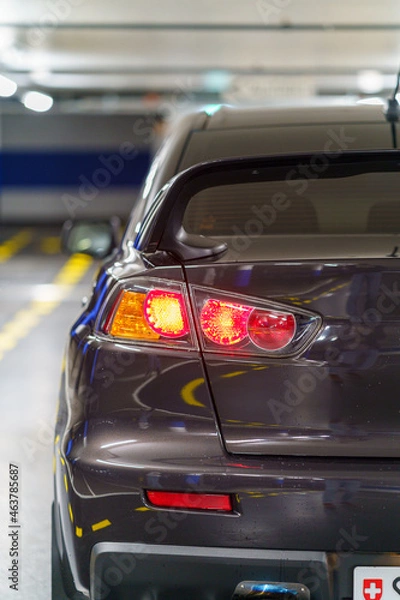 Fototapeta Rückleuchte von einem Auto