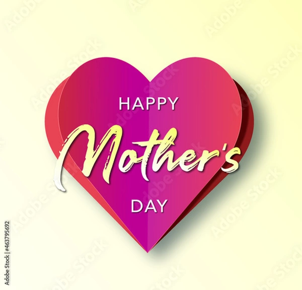 Obraz happy mother's day, vector illustration 
