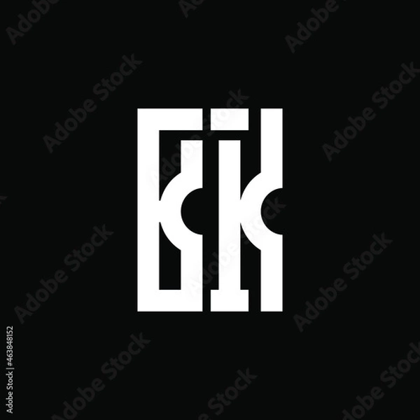 Obraz Initial Logo Vector Concept with B Letter