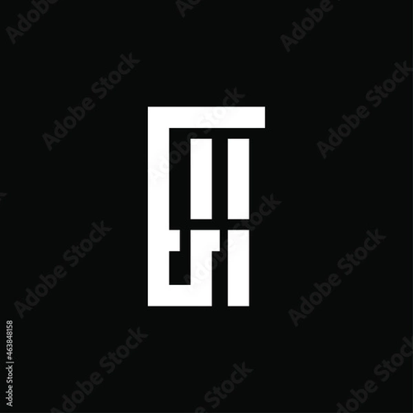 Obraz Initial Logo Vector Concept with B Letter