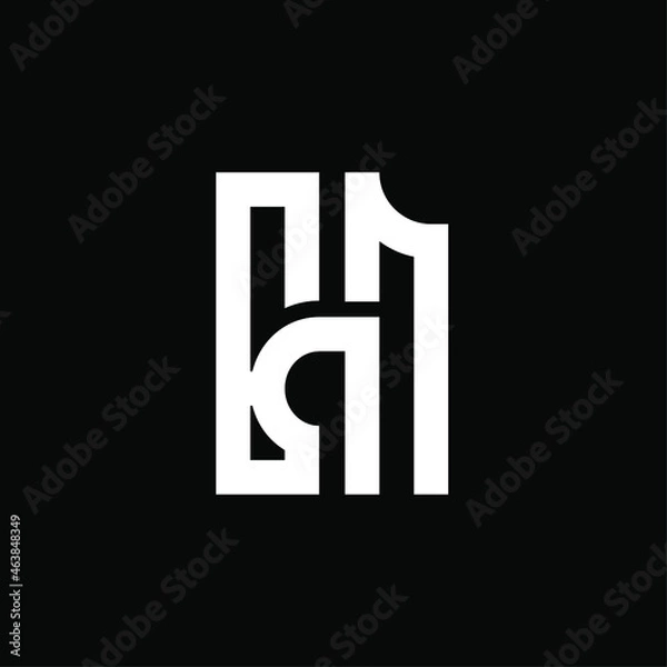 Obraz Initial Logo Vector Concept with B Letter