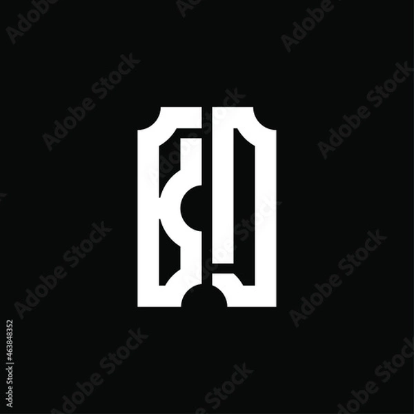 Obraz Initial Logo Vector Concept with B Letter