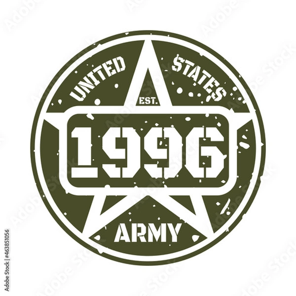 Fototapeta Army 1996, 1996 birthday typography Retro design
