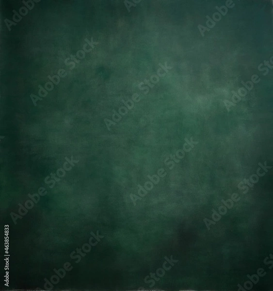 Fototapeta Dark green handpainted  background with vignetting	