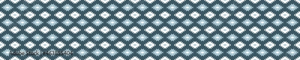 Fototapeta Blue and white kilim seamless pattern