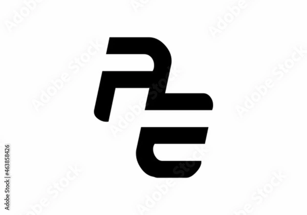 Obraz Unique shape of AE initial letter