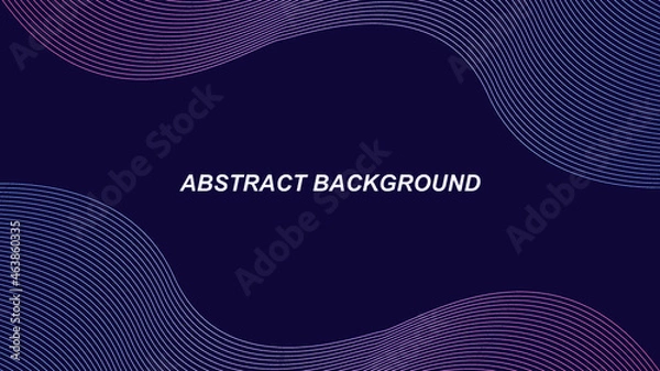 Obraz wave background abstract. dark purple, red, blue and pink color combination. editable background - landscape background