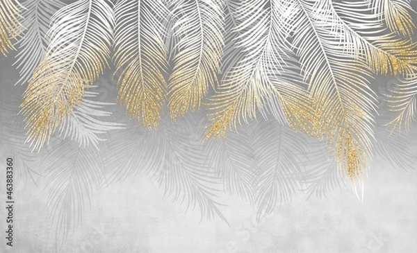 Obraz Wire and gold background 