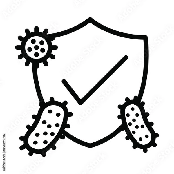 Fototapeta Fabric properties flat line icon. Clothes material icon on white background. Garment property symbols. Outline sign for mobile concept and web design, store