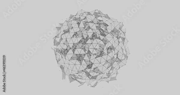 Fototapeta 3d wireframe render 