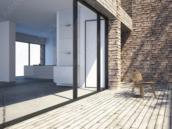 Obraz Nowoczesna willa nad morzem