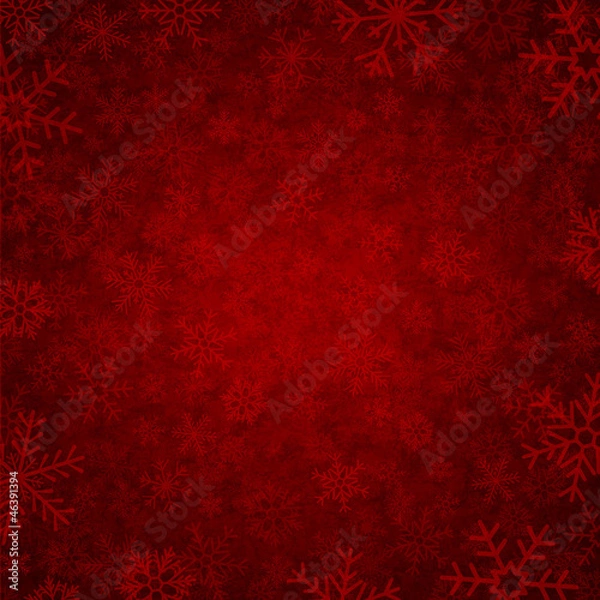 Obraz red winter background