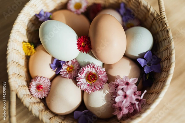 Fototapeta Eggs basket