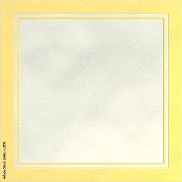 Fototapeta 金色のフレームと銀背景のイラスト