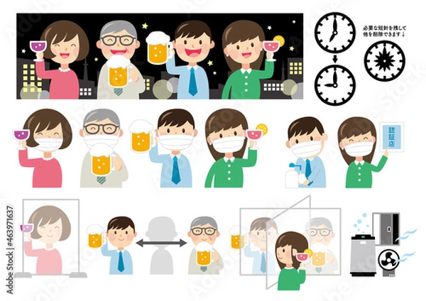 Obraz 飲み会（コロナ対策）