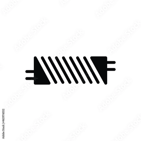 Fototapeta Black solid icon for twisted