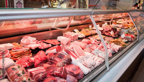 Obraz sklep mięsny