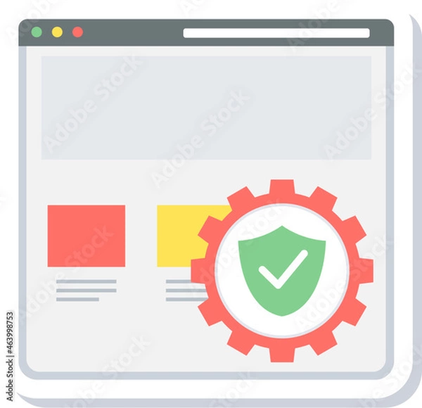 Fototapeta Secured webpage