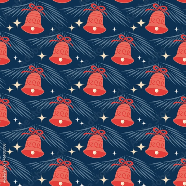 Fototapeta Noel - Bells (repeat pattern)