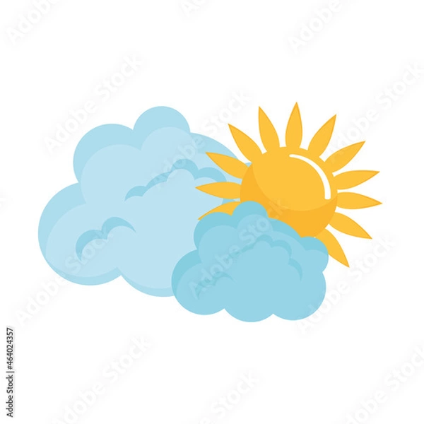 Fototapeta clouds and sun