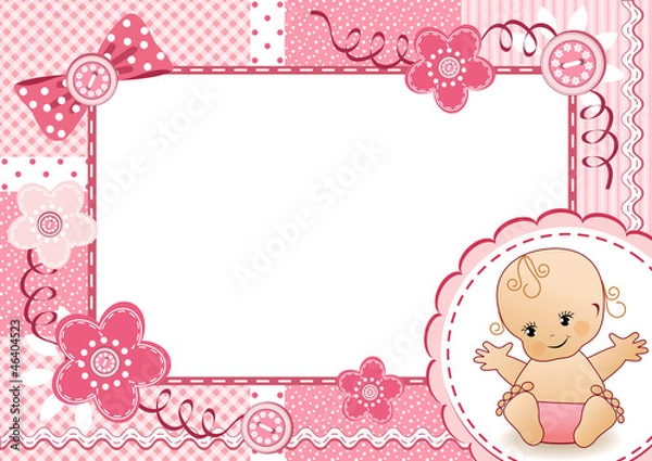 Obraz Pink baby frame.