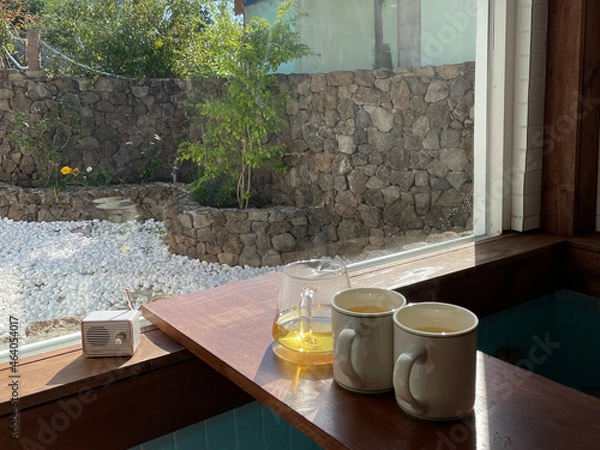 Obraz tea time in jacuzzi