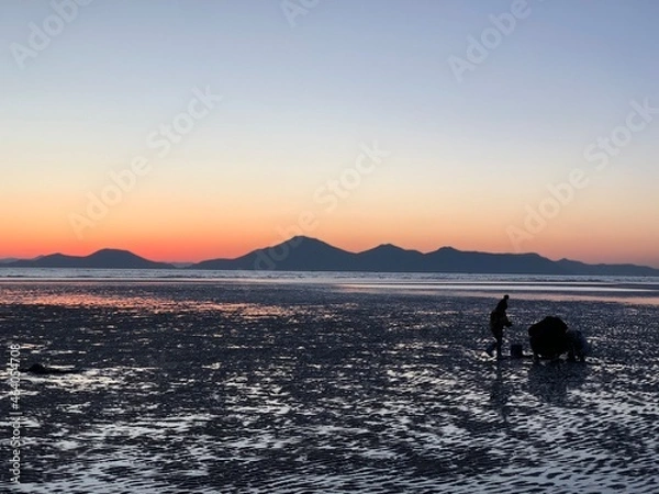 Obraz sunset on the beach