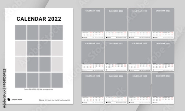 Obraz Calendar 2022