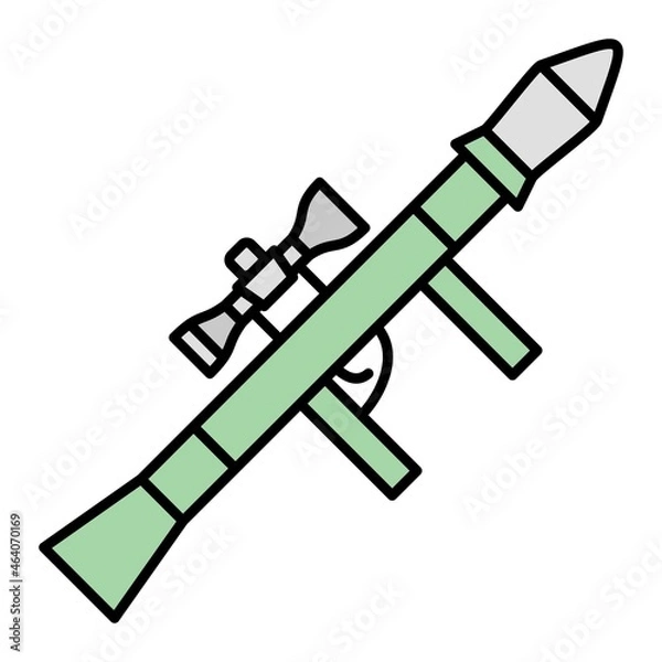 Obraz Vector Launcher Filled Outline Icon Design