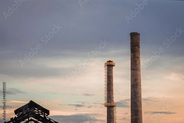 Fototapeta Cielo con chimeneas