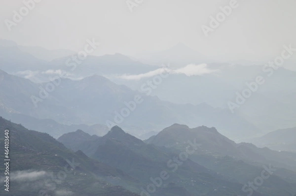 Obraz landscape with fog