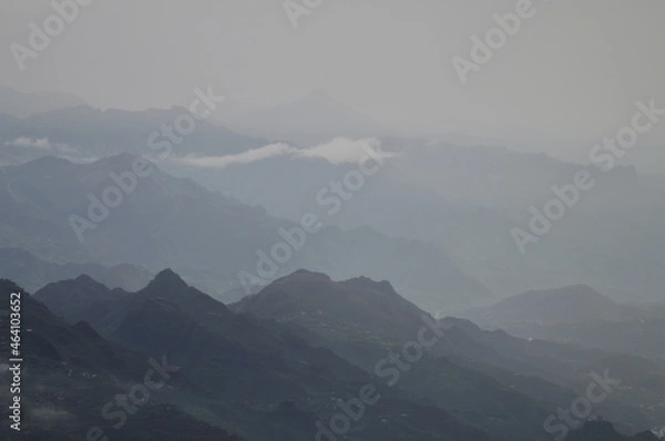 Obraz misty mountain landscape