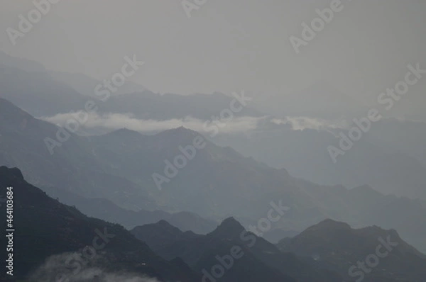 Obraz mountains in the fog
