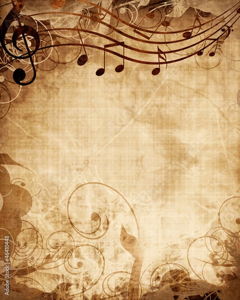 Obraz Old music sheet