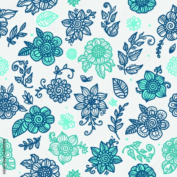 Obraz seamless pattern with flowers