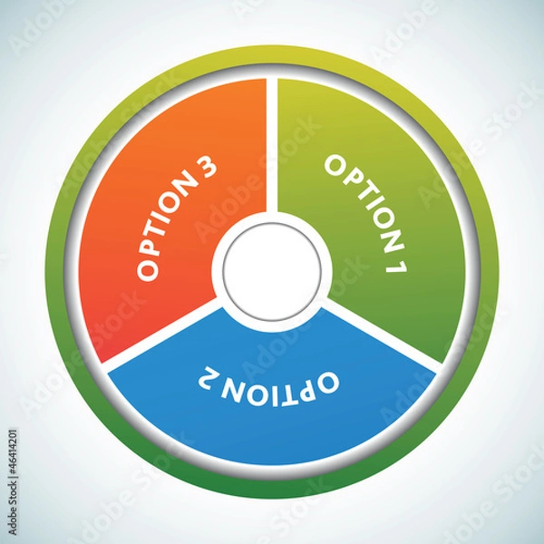 Obraz Multicolored presentation color circles template