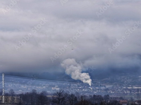 Obraz smoke from the chimney