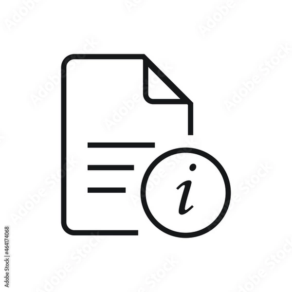 Fototapeta Info document icon design vector illustration