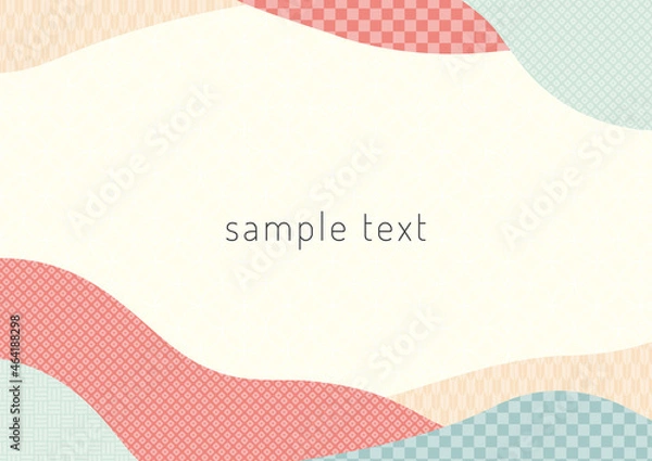 Fototapeta 和柄のフレーム素材