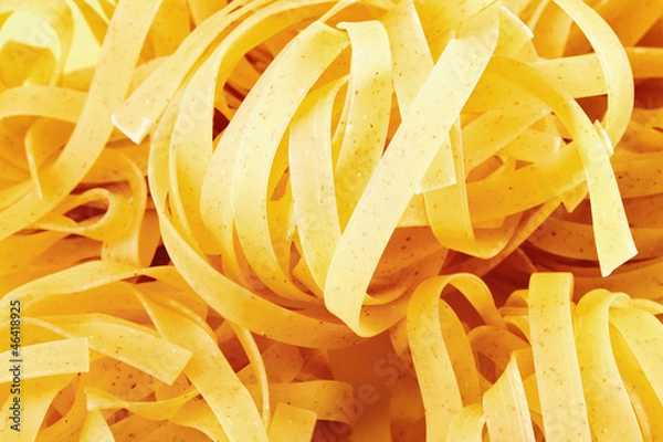 Obraz close up of a italian pasta on white background